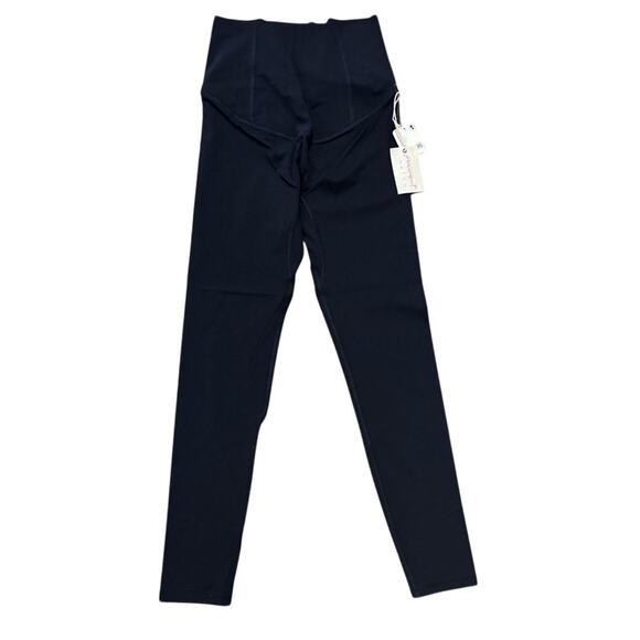 NWT Free People x Hatch Maternity Leggings XS Black High Rise Yoga Lounge $108 - Picture 1 of 8